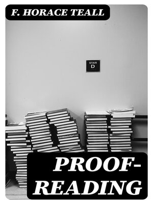 cover image of Proof-Reading